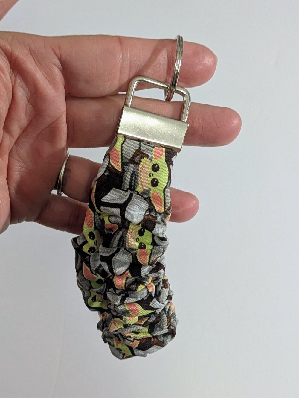 Grogu, Baby Yoda, Scrunchie Key Fob Keyring, Keyring